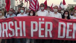 Raw Video March For Democracy By Alliance For Albanians And Alternative