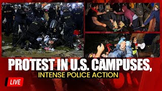 Columbia University Pro-Palestine Protest LIVE | Police Raid US Campuses And Make Arrests