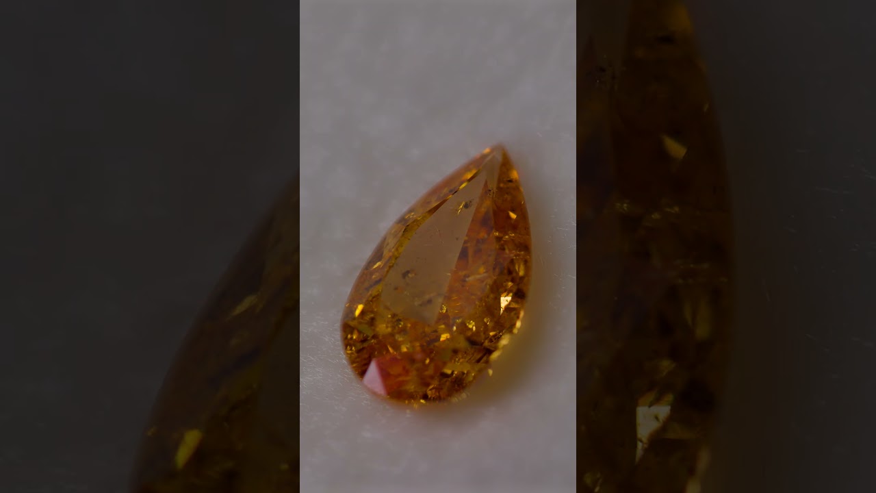 Fancy Intense Yellow Orange』1.52ct GIA - YouTube