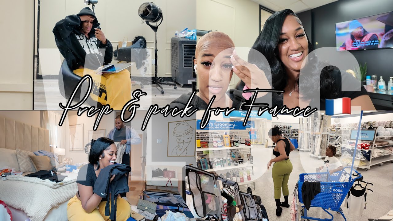 PREP + PACK WITH ME FOR MY TRIP ...IM GOING BACK TO FRANCE !!