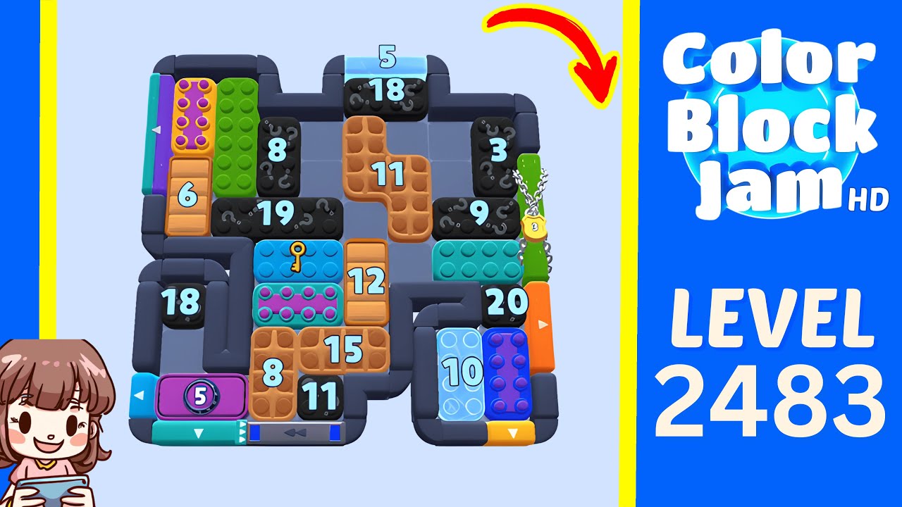 Color Block Jam Level 1572 (2483) Solution Walkthrough - YouTube