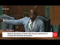 'Yes Or No?': Warnock Repeatedly Asks Trump Nom If He Favors Eliminating Agency He's Nominated To