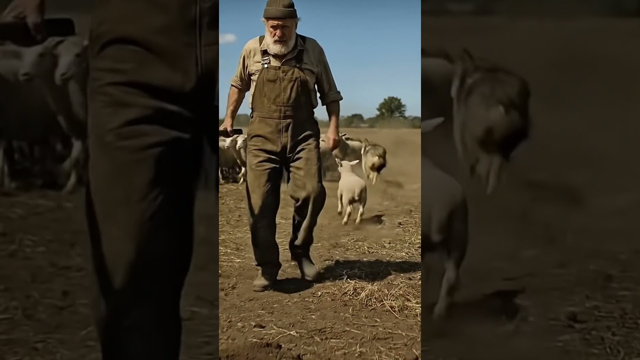 Farmer Fights Off Wolf to Save Sheep | Dramatic Animal Rescue on Farm 