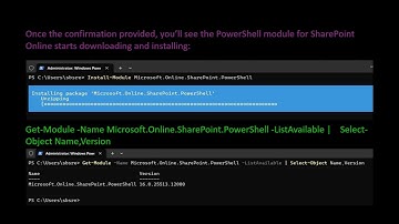 How to Install the SharePoint Online PowerShell Module