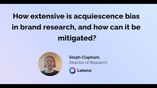 How extensive is acquiescence bias in brand research, and how can it be mitigated?