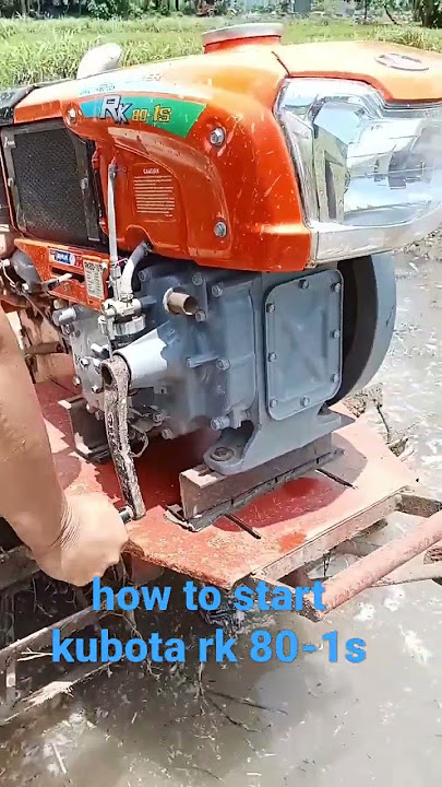 how to start kubota rk 80-1s #kubota #tractor #kubotatractor  #diesel #dieselpower