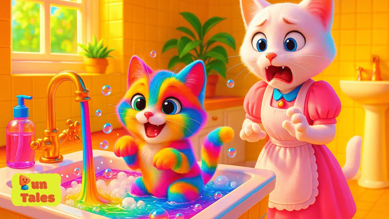 Meow Antimation Meow Meow Song | Cute Meow Meow Cartoon & Kids Animation | FunTales ...