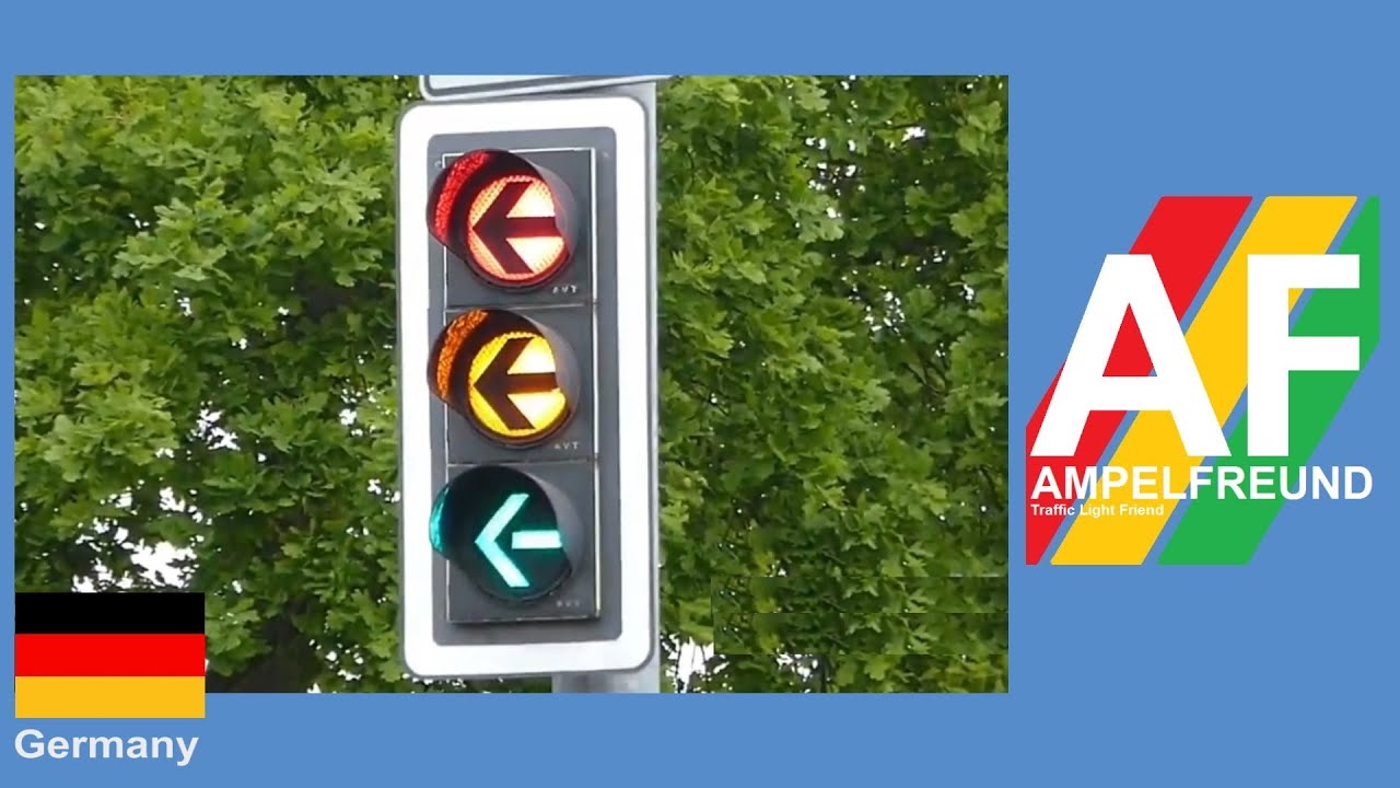 AVT (Swarco Mondial) Linksabbieger SG Ø210 mit Kontrastblende und mit alten LED´s (Futurled2)