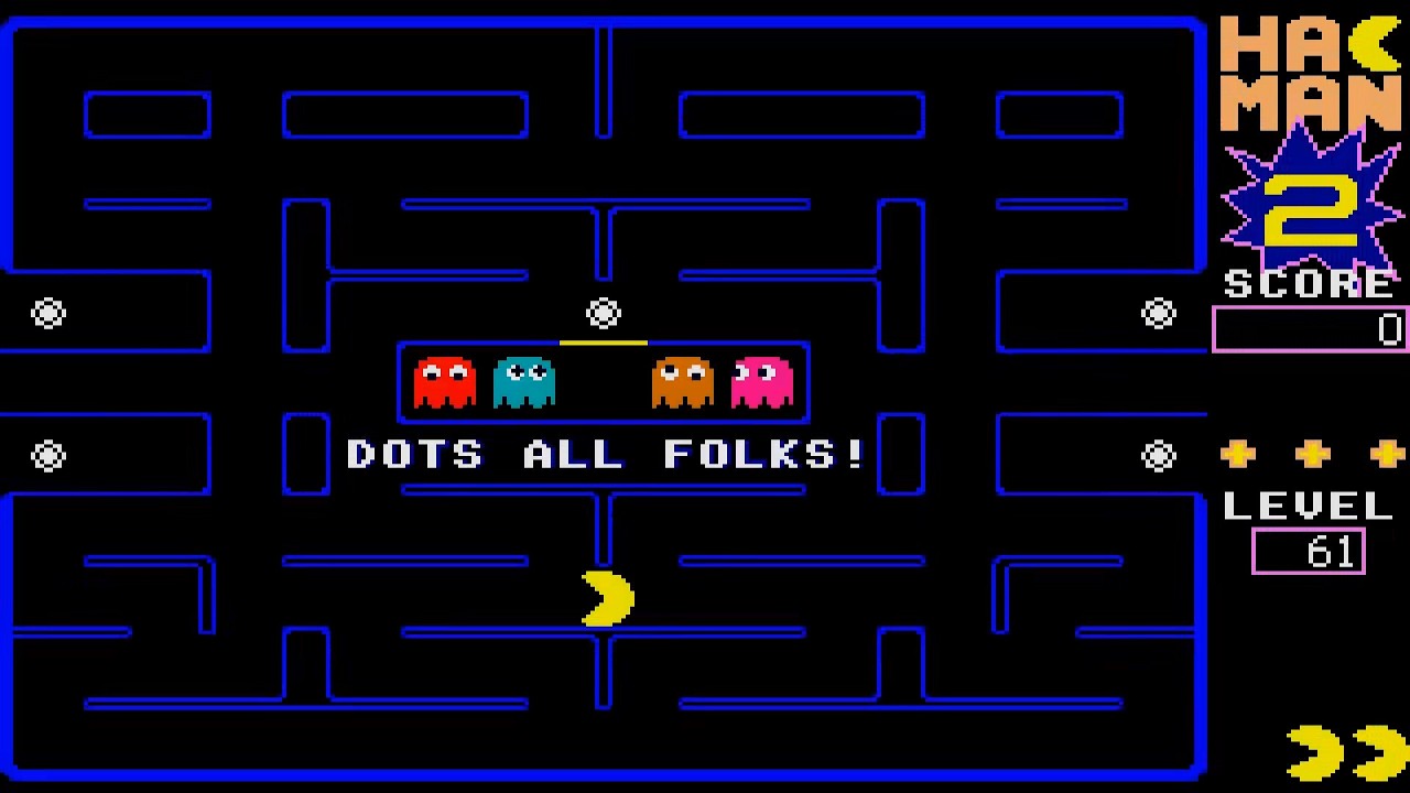 ATARI ST DOTS ALL FOLKS THATS ALL FOLKS LEVEL 61 HACK HACMAN II