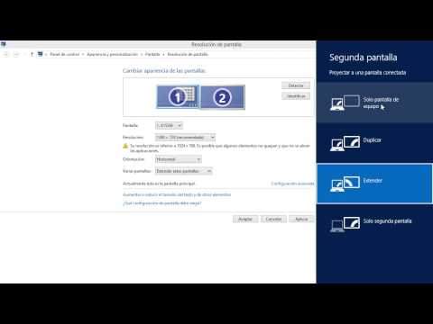 Windows 8 Tips Trucos Secretos - 66 Configurar Resolución Posición de Pantallas, Cambiar Principal