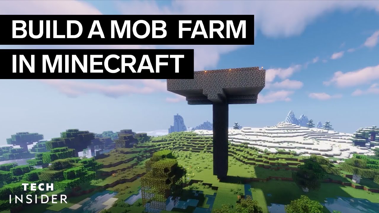 How to Build A Mob Farm in Minecraft￼