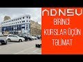 ADNSU-ya qəbul olan Birinci Kurs tələbələri üçün qısa TƏLİMAT :)