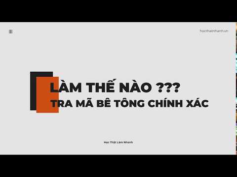 Video Dự toán: Tại sao tra mã bê tông vẫn sai khi định mức... - youtube