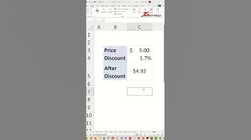 Calculate percentage discount in Excel - Excel Tips and Tricks