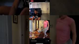 Riley Simpson goes live on instagram with her trainer