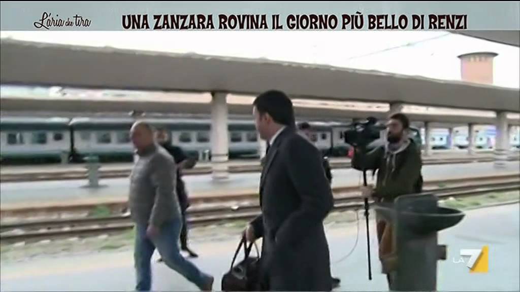 Una zanzara rovina il giorno più bello di Renzi