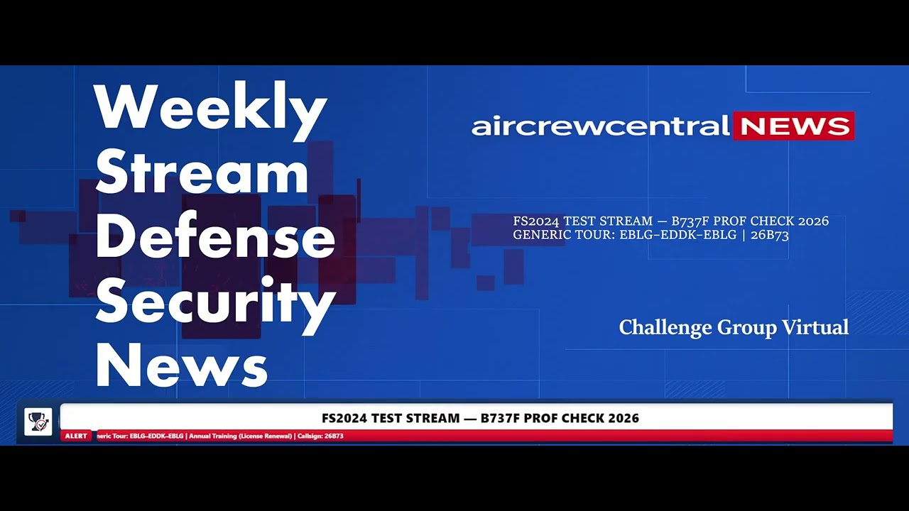 FS2024 TEST STREAM — B737F PROF CHECK 2026 Challenge Group Virtual