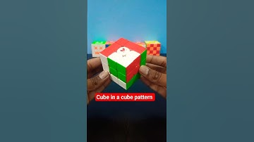 How to make cube in a cube pattern in 3x3 Rubik
