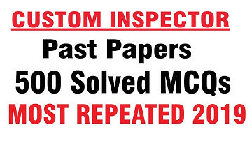 Customs Inspector/Intelligence officer || FPSC Jobs 2019