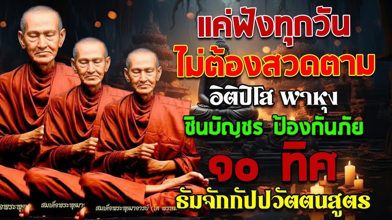 อิติปิโส พาหุง ชินบัญชร ป้องกันภัย ๑๐ ทิศ I มหาเมตตาใหญ่ ยอดพระกัณฑ์ไตรปิฎก ธัมจักกัปปวัตตนสูตร