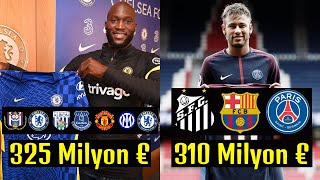 Toplamda En Fazla Bonservis Bedeli Ödenen 10 Futbolcu