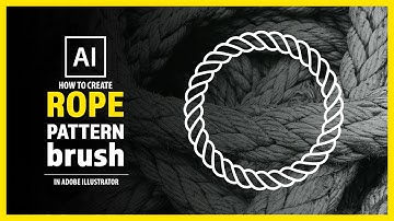 How to create ROPE PATTERN BRUSH in Adobe Illustrator - Vector Tutorial