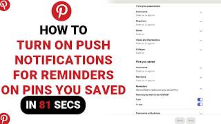 How to Turn On Push Notifications For Reminders On Pins You Saved on Pinterest [NEW] screenshot 5