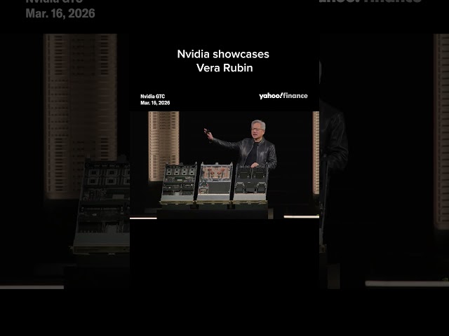 Jensen Huang showcases Nvidia's Vera Rubin.
