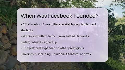 When Was Facebook Founded? - Everyday-Networking
