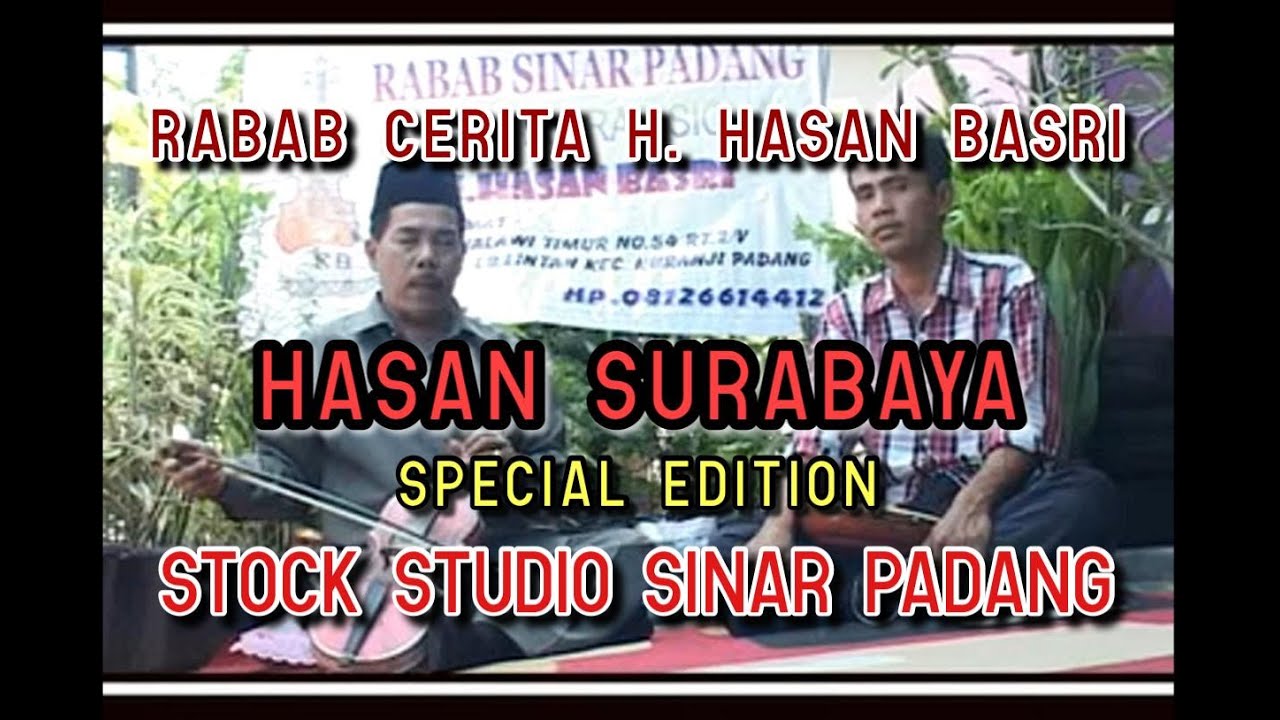 RABAB CERITA H. HASAN BASRI - HASAN SURABAYA SPECIAL EDITION - STOCK STUDIO SINAR PADANG BK 17