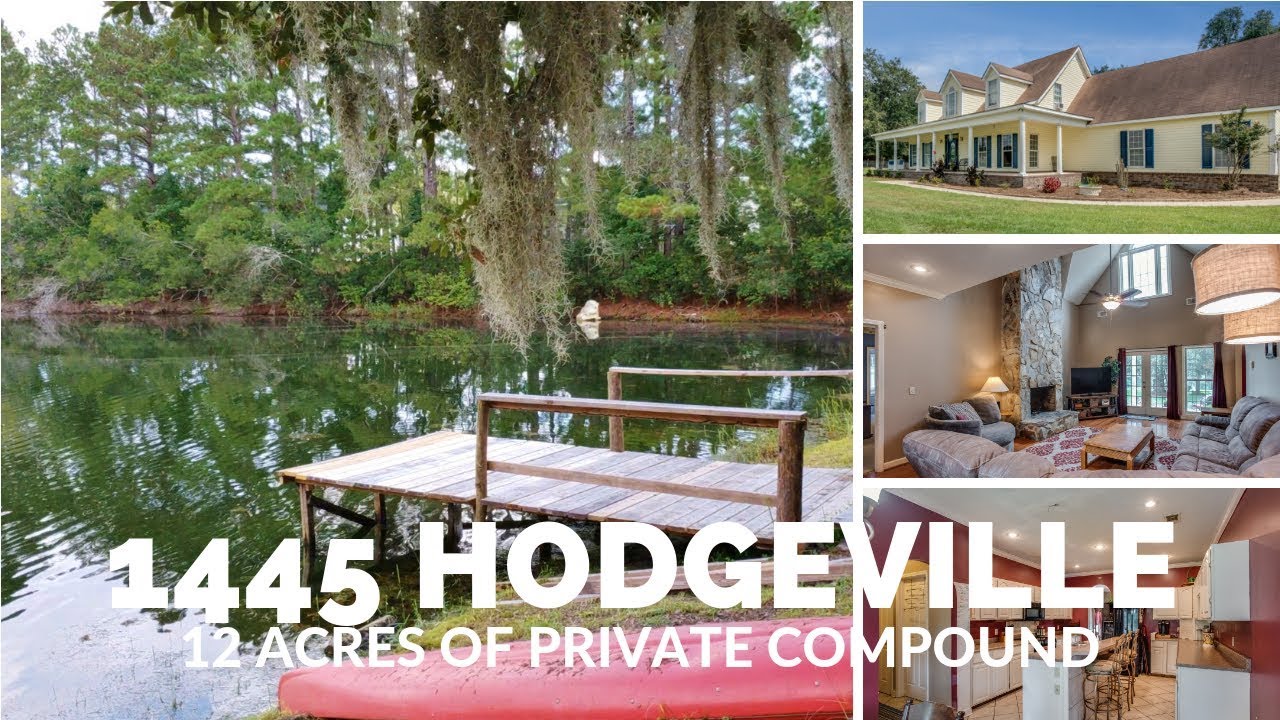 1445 Hodgeville Road Private Compound with Own Lake in Guyton GA