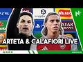 LIVE Arteta Calafiori Arsenal V Leverkusen Champions League
