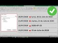 Como dar formato a fechas en Excel (cambiar formato de fechas)