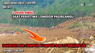 Lokasi Awal Saat Lelap Dahsyatnya Air Lumpur & Batu Meluncur Langsung Menimbun Menyedihkan
