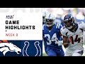 Broncos vs. Colts Week 8 Highlights | NFL 2019