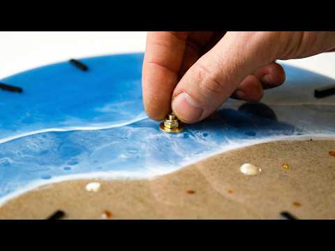 I Made an Ocean Epoxy Resin Clock | Full Step by Step Tutorial