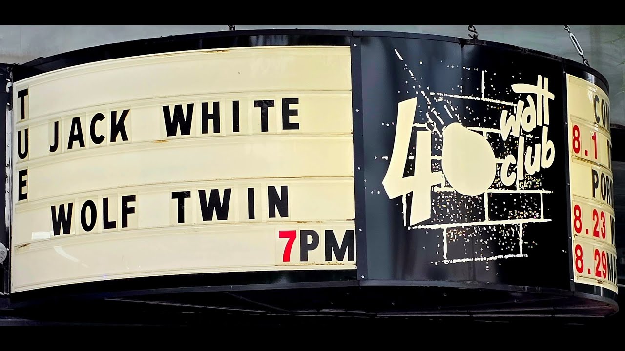 Jack White III That Black Bat Licorice (Live at The 40 Watt Club) YouTube