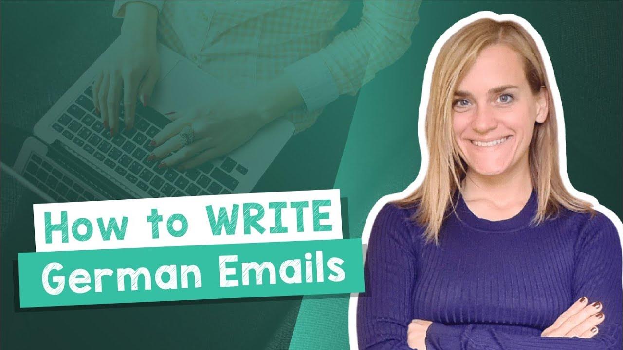 How to Write GERMAN Emails Easy Writing Practice A1/A2 YouTube