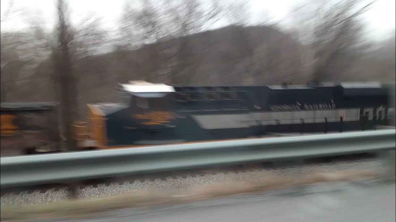 Csx E783 Empty coal train with Georgia railroad heritage unit 1834