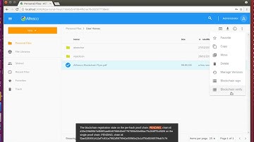 Alfresco ADF Blockchain Demo