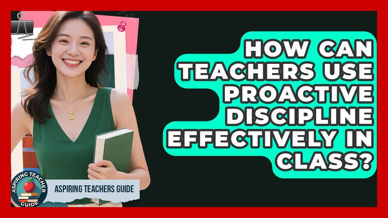 How Can Teachers Use Proactive Discipline Effectively In Class? - Aspiring Teacher Guide