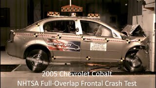 2005-2010 Chevrolet Cobalt / Coupe & Pontiac Pursuit / G5  NHTSA Full-Overlap Frontal Crash Test