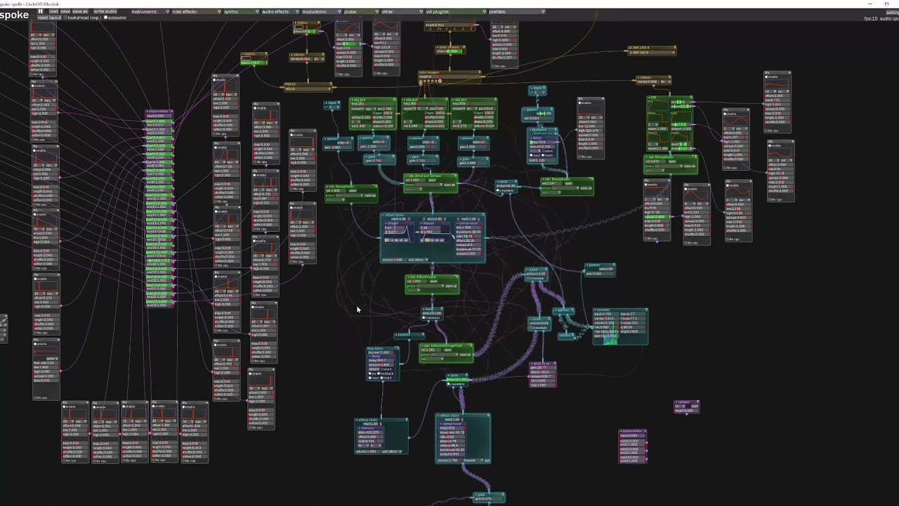Sinking - Bespoke Synth / Eurorack hybrid patch