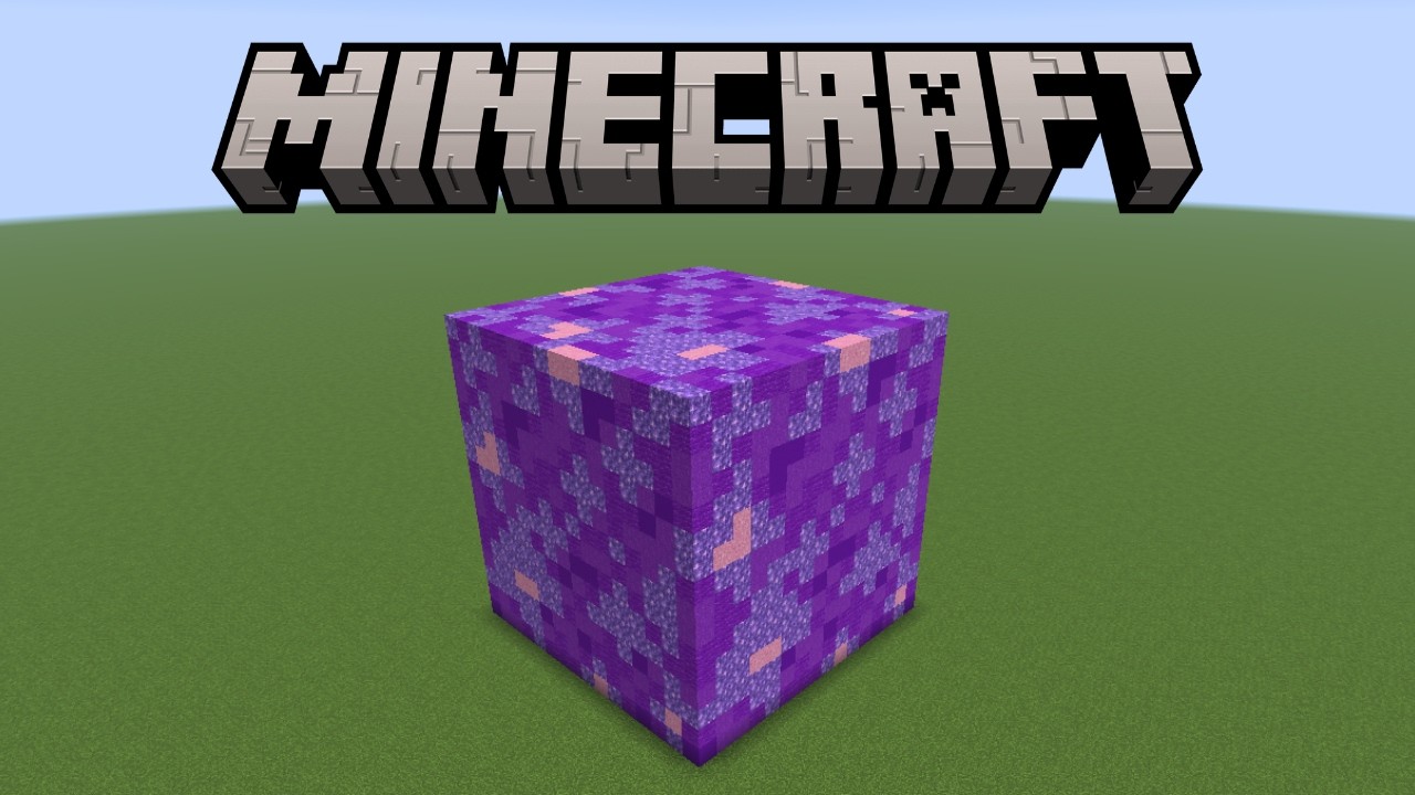 How To Build Giant Amethyst Block In Minecraft - YouTube