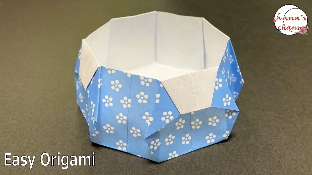 折り紙】1枚で8角形の箱✨How to make Hexagonal box#ボックス#箱
