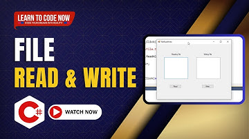 File Reading and Writing in C# Window Form : Visual Practice