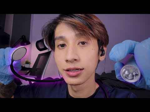 ASMR Relaxing Cranial Nerve Exam หมอตรวจสอบร่างกายคุณอย่างผ่อนคลาย