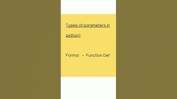 Formal VS Actual Parameters Python CBSE Class 12