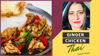 Thai Ginger Chicken Recipe | Classic Spring Onion & Ginger Chicken Recipe, Thai Home Cooking by Lisa