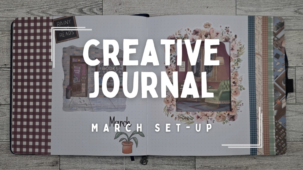 Создание дневника для отслеживания заботы о себе на март от книжного магазина Rainy Day Bookshop